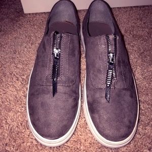 Madden Girl Grey Slip On Sneaker